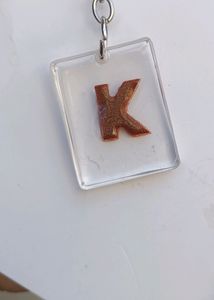 K Letter Keychain