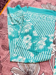 Aqua Floral Kurti Set