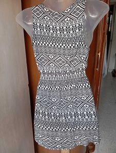 Patterned Mini Dress
