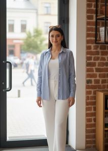 Striped Shirt - Casual Chic