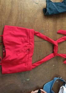 Red Crop Top