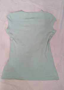 Nike Mint Green Cap Sleeve V-Neck Top