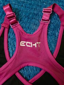 Pink ECHT Netted Bra