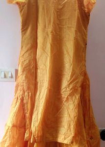 New Unused Yellow Embroidered Lehenga