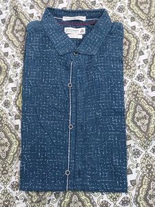Stylish Blue Patterned Shirt