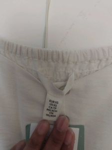 H&amp;M White Aline Dress
