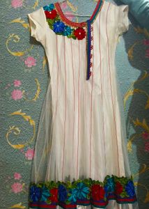 Pretty White Anarkali Suit 😍