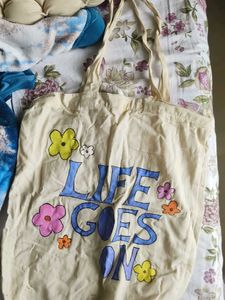 Graphic Print Tote Bag
