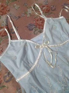 Cute Blue Lace Cami Top