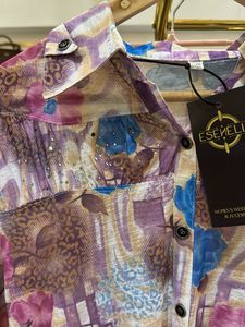 Vintage Floral Print Blouse