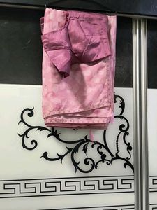 Pink Floral Saree With Blouse
