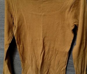 Brown Long Sleeve Top