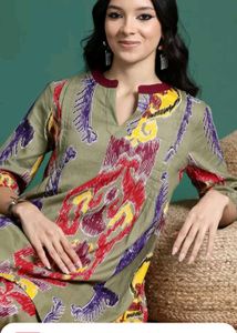 Myntra product Kurta pant Sets Pure Cotton