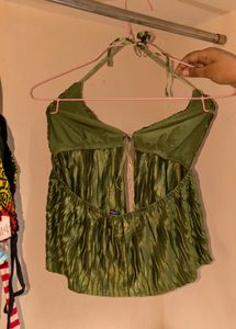 SHEIN ICON Tie Front Backless Cami Top