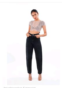 Charcoal Black Jeans Imported