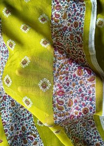 Elegant Green Printed Saree