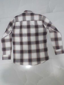Brown Plaid Flannel Shirt