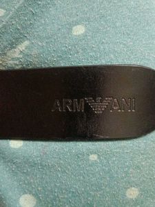 New Armani Black Belt With Jaquar
