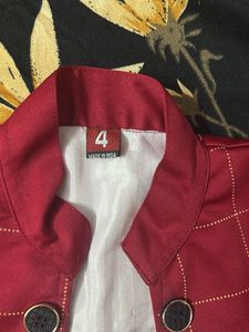 Red Plaid Kids&#39; Blazer