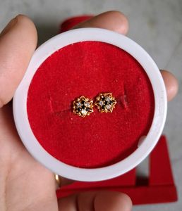 Stud Earrings Gold 22crt