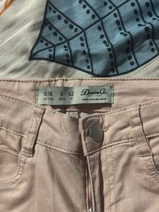 Peach/Light pink Skinny Jeans