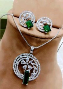 American Diamond pendant Necklace Set