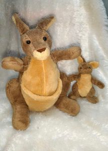 Kangaroo Plush with Baby