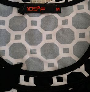 Black &amp; White Party Wear Stylish Top