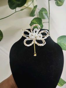 orchid Beaded choker