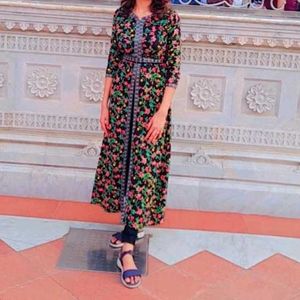 Floral Print Kurta
