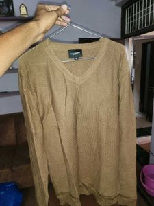 Brown V-Neck Sweater