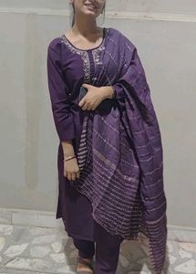 Elegant Purple Salwar Suit