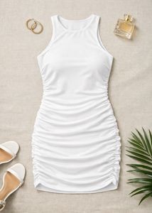 Chic White Bodycon Mini Dress