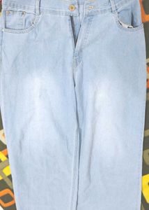 Denim Wide Leg Palazzo Pants