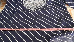 Elegant Striped Kurti Set