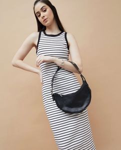 Striped Bodycon Midi Dress