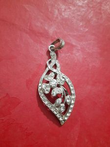 Vintage Floral Rhinestone Pendant