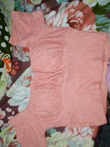 Crepe Pink Top