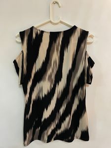 Wardrobe Brand Size S Top In Black &amp; Skin Colour