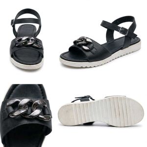 Chic Black Chain Sandals Export(41 size only)