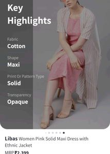 New Libas Kurta Shrug Set