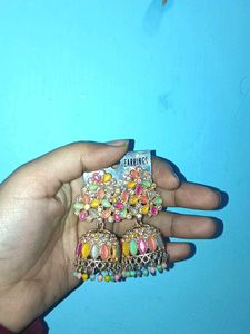Colorful Jhumka Earrings