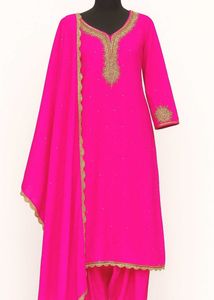 Pink Embroidered Salwar Kameez Pakistani Suit
