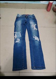 Trendy Distressed Denim Jeans Combo – Black &amp; Blue