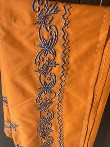 Beautiful Orange Saree