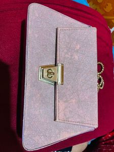 Abstract Lilac Shoulder Bag Clutch