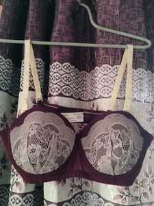 Lightly Used Wine Coloured Padded Bra - 34B