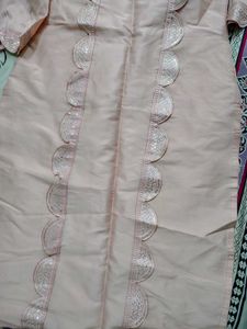 Peach Kurta Set