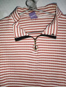 Women&#39;s Collar Neck Half Sleeve Regular Fit