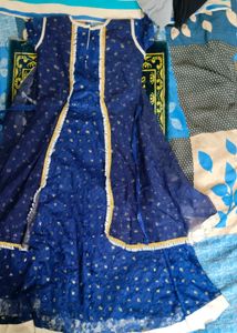 Blue Floral Maxi Dress